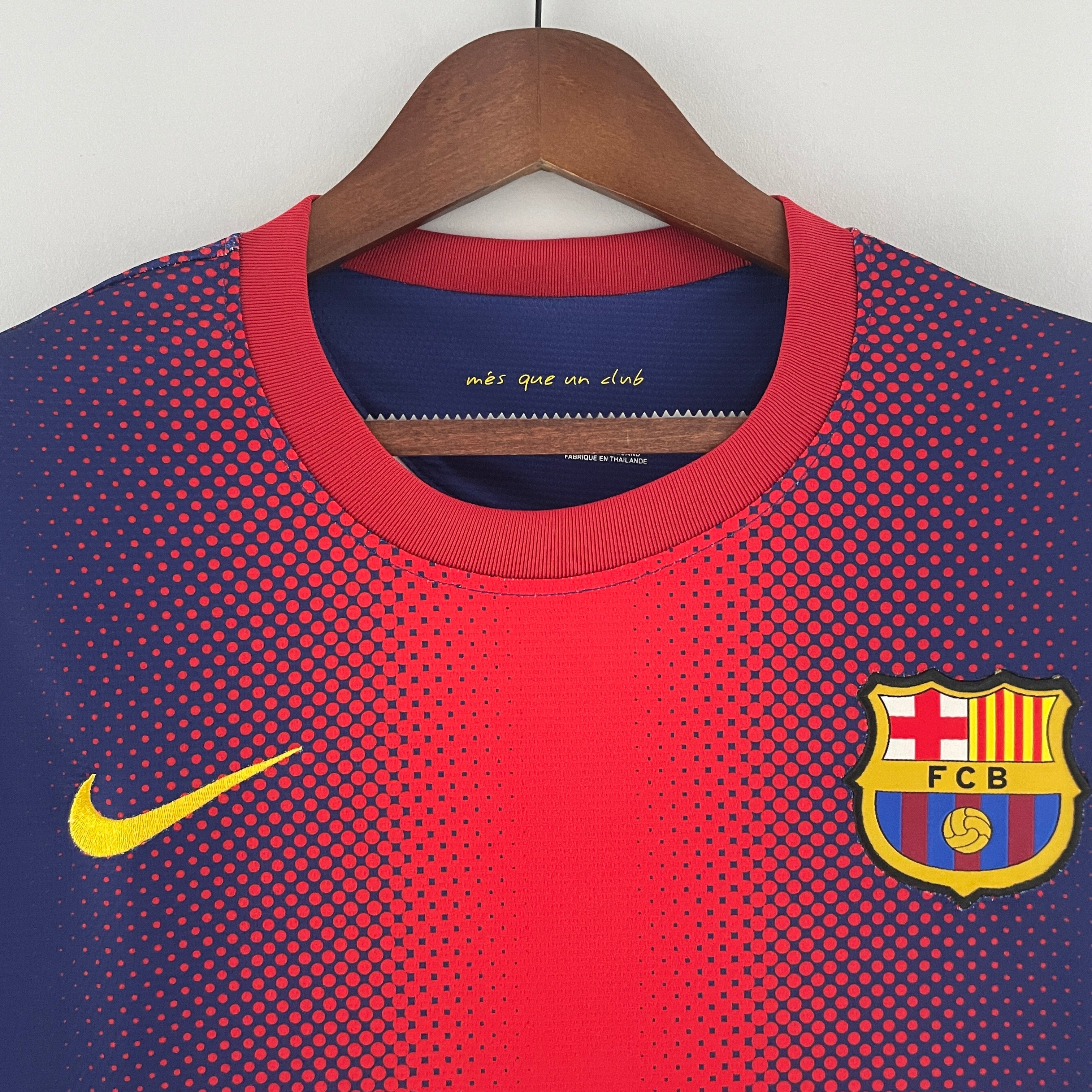 CAMISA RETRÔ BARCELONA HOME MANGA LONGA 12/13