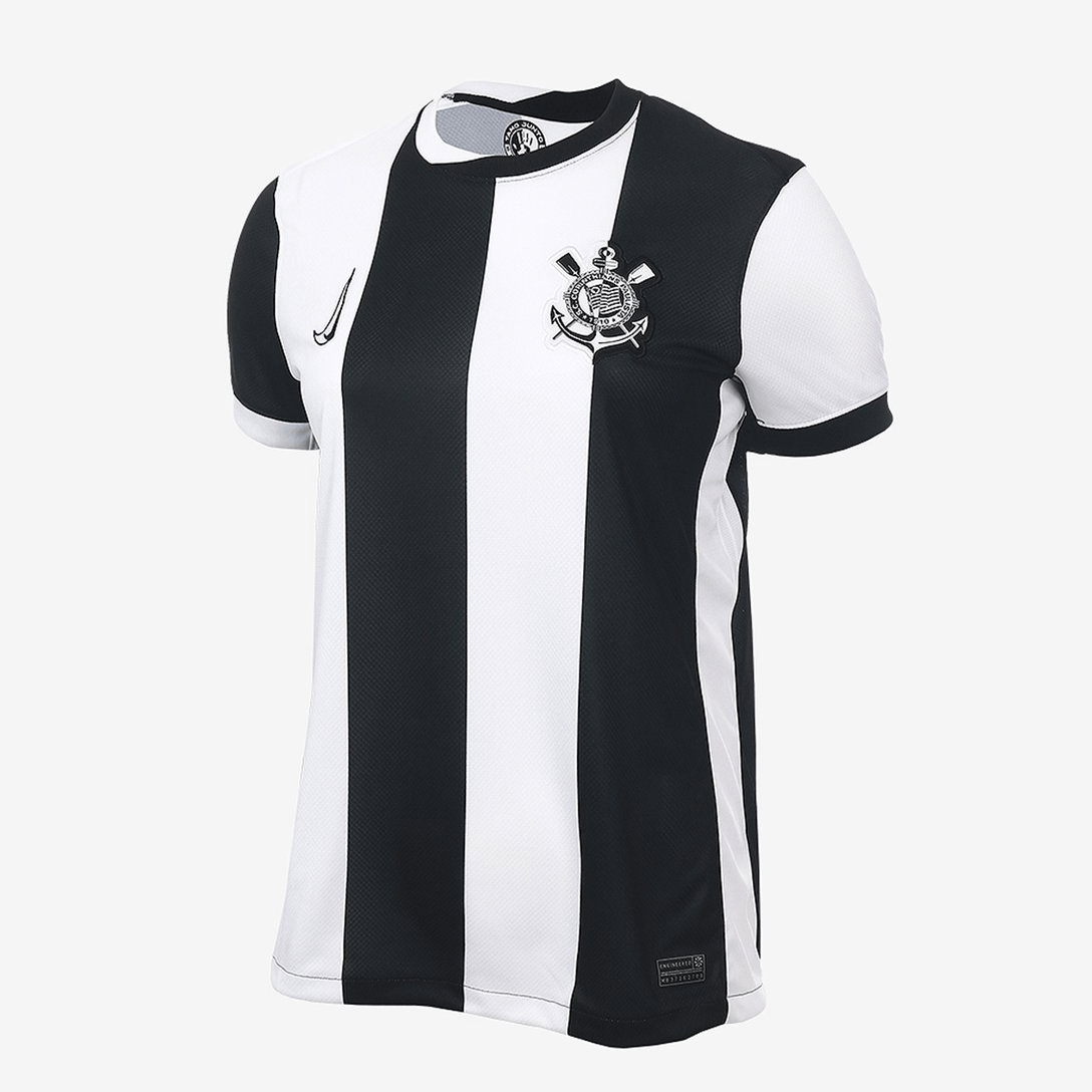 CAMISA FEMININA TIMAOIII THIRD 2024/25 PRETO/BRANCO