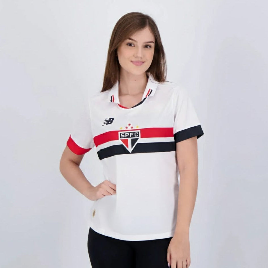 CAMISA FEMININA SÃO PAULO I 2024/25 TORCEDOR PRONTA ENTREGA