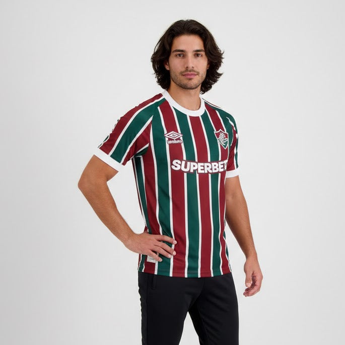 CAMISA MASCULINA FLUMINENSE I TITULAR 2025/26 PRONTA ENTREGA