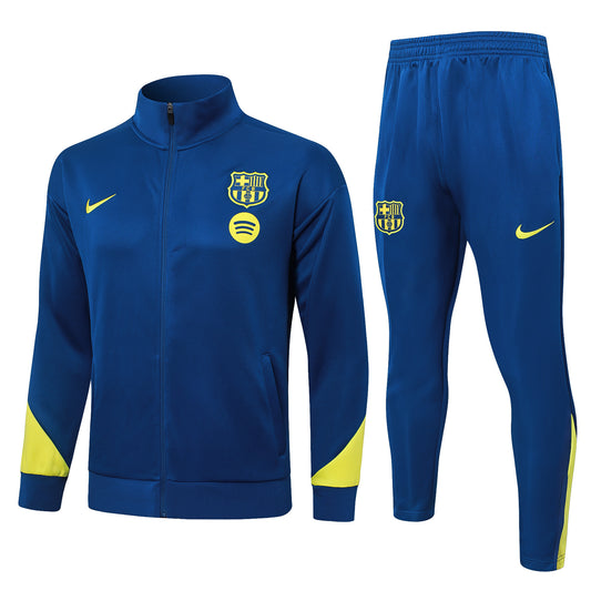 Conjunto Barcelona Zíper Curto Azul Marinho