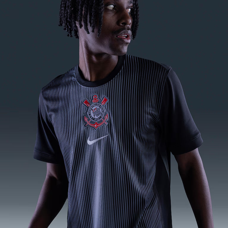 CAMISA TIMAO GOLEIRO 2025/26 PRETA MASCULINA TORCEDOR PRONTA ENTREGA