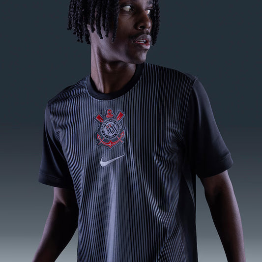 CAMISA TIMAO GOLEIRO 2025/26 PRETA MASCULINA TORCEDOR PRONTA ENTREGA