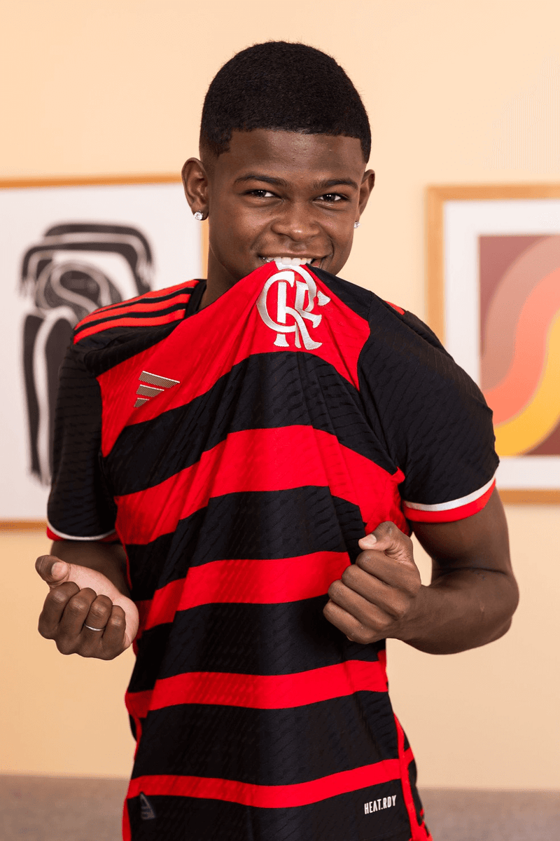 CAMISA FLAMENGO I HOME 2024/25 VERSÃO AUTHENTIC JOGADOR VERMELHA/PRETA