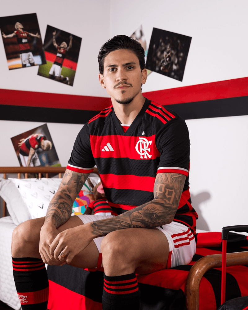 CAMISA FLAMENGO I HOME 2024/25 VERSÃO AUTHENTIC JOGADOR VERMELHA/PRETA