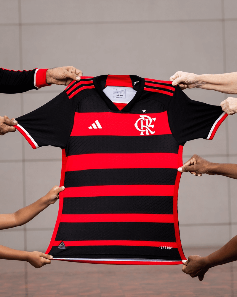 CAMISA FLAMENGO I HOME 2024/25 VERSÃO AUTHENTIC JOGADOR VERMELHA/PRETA