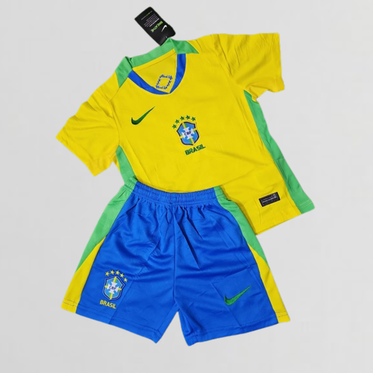 CONJUNTO INFANTIL SEL. BR TITULAR 2024/25 PRONTA ENTREGA