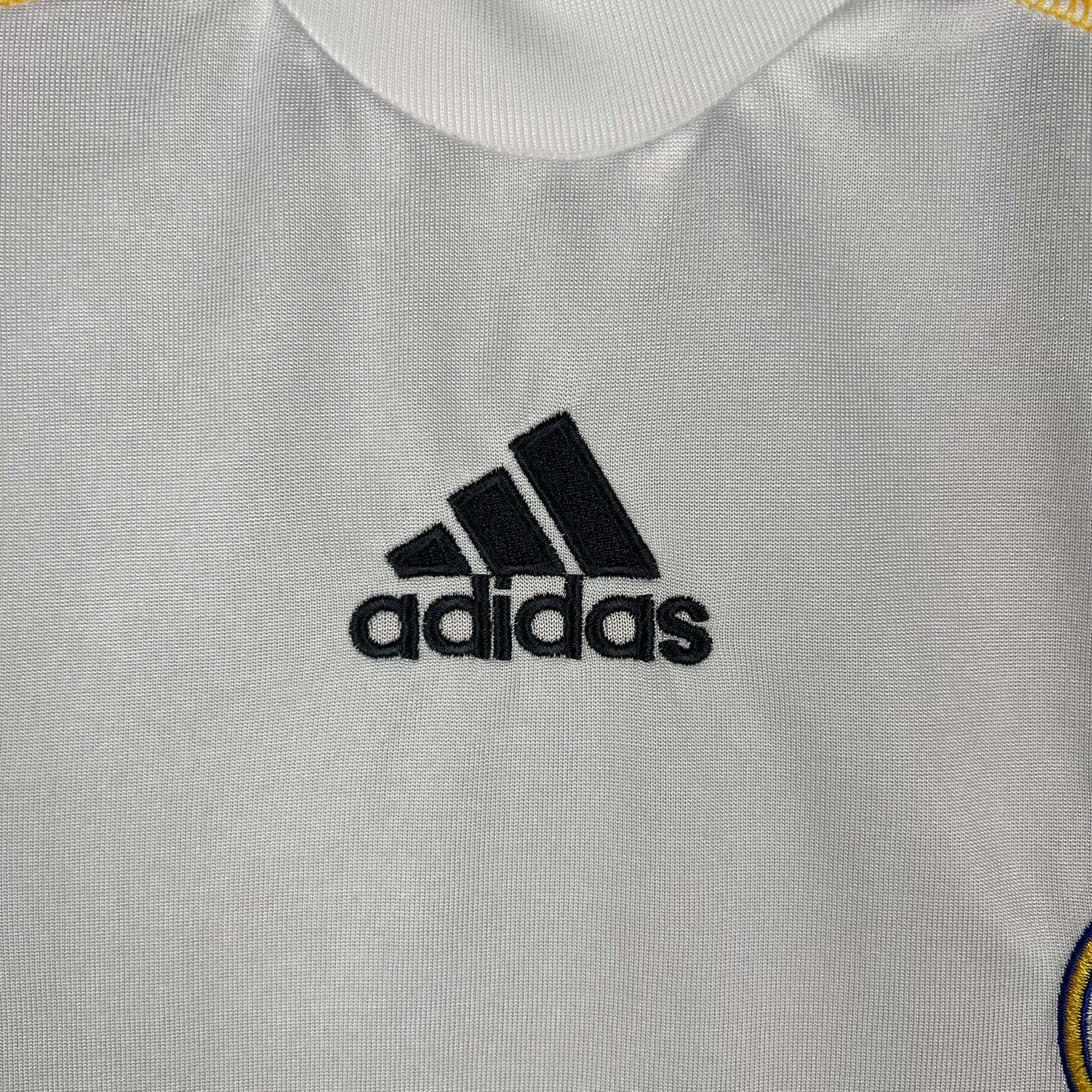 CAMISA REAL MADRID MANGA LONGA RETRÔ HOME 09/10