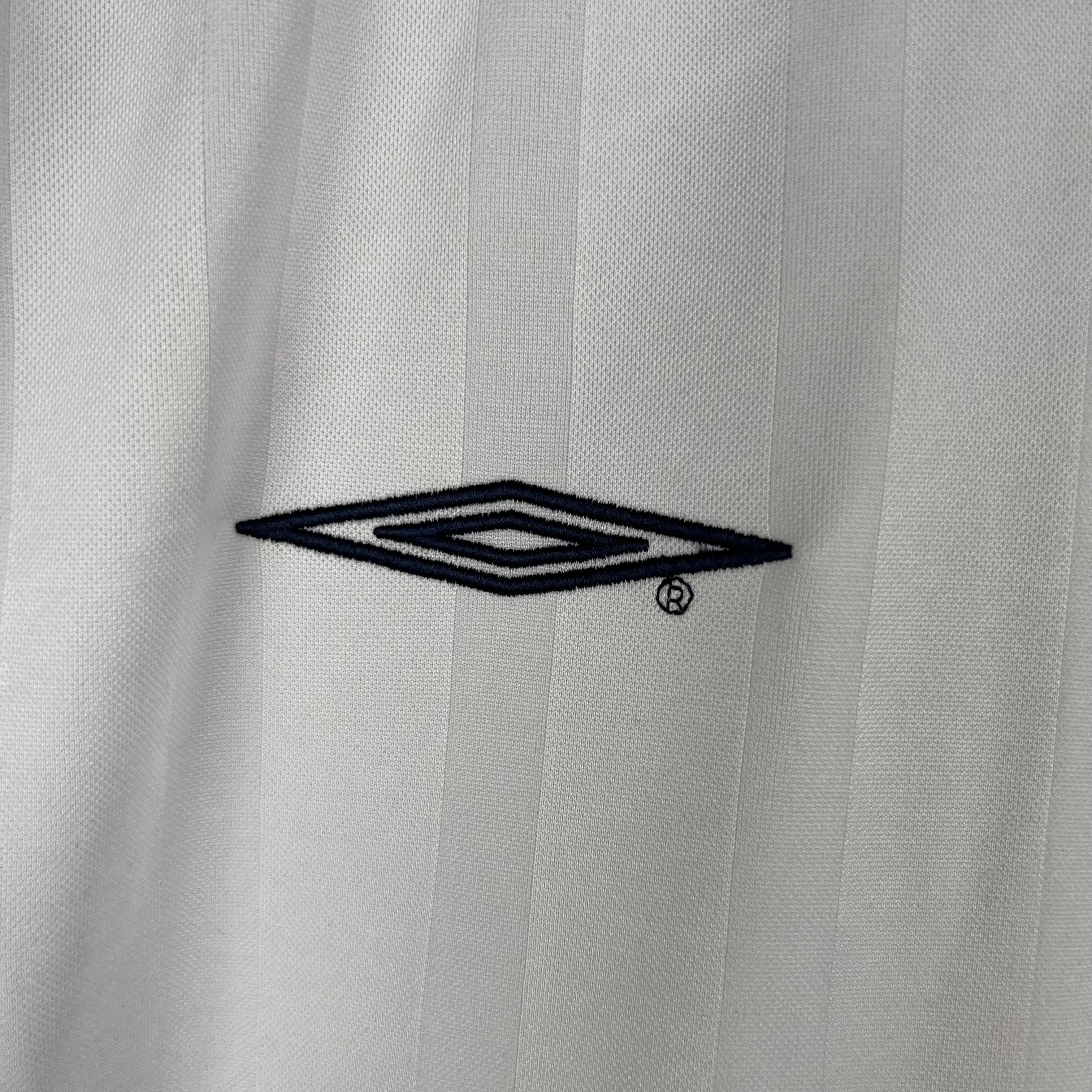 CAMISA RETRÔ INGLATERRA HOME MANGA LONGA 2002