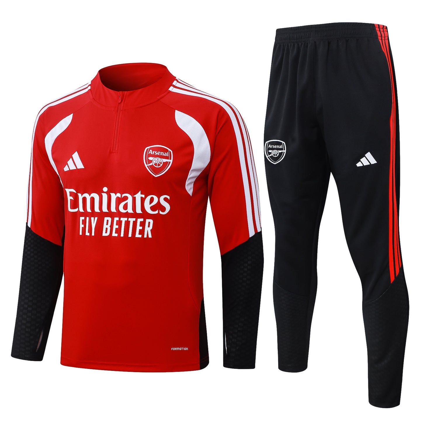 Conjunto Arsenal Zíper Curto Treino Home 2024/25