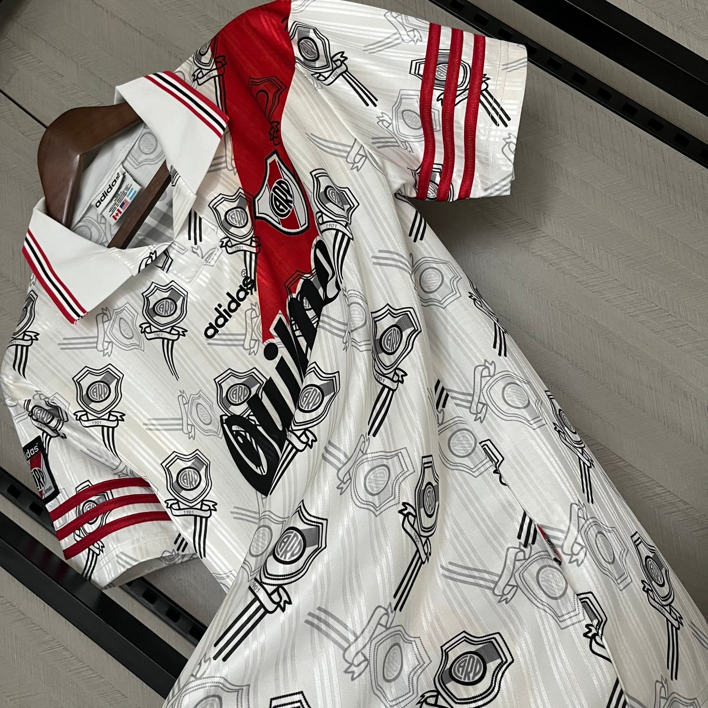 CAMISA RETRÔ RIVER PLATE HOME 1996/97