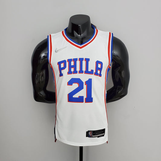 Regata NBA Philadelphia 76ers - Joel Embiid #21 White