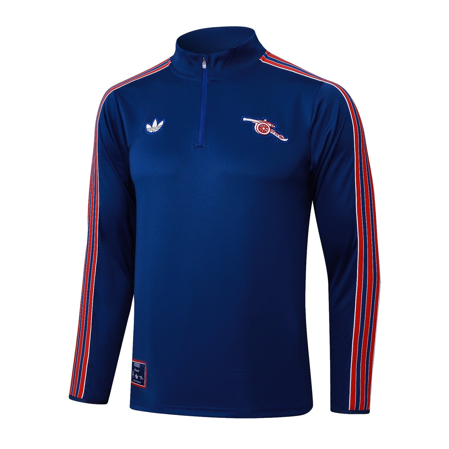 Conjunto Arsenal Zíper Curto Azul
