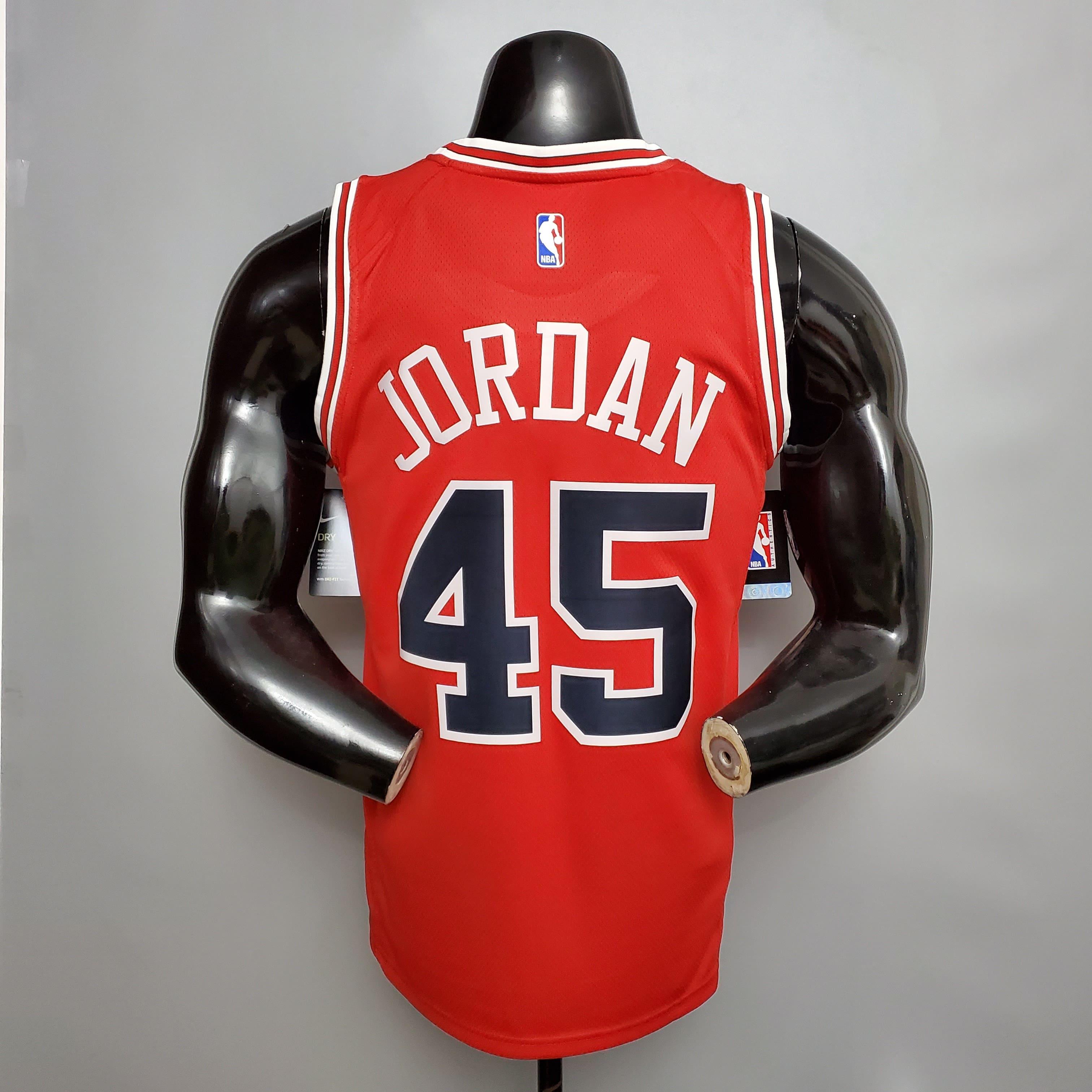 Regata NBA Chicago Bulls - Jordan #45 NCR Red