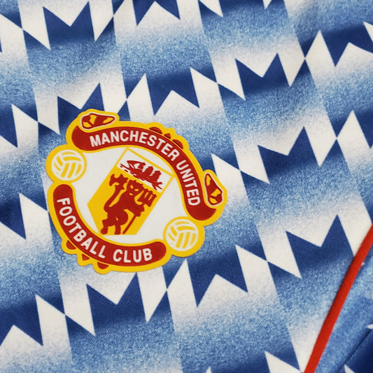 CAMISA RETRÔ MANCHESTER UNITED AWAY 90/92