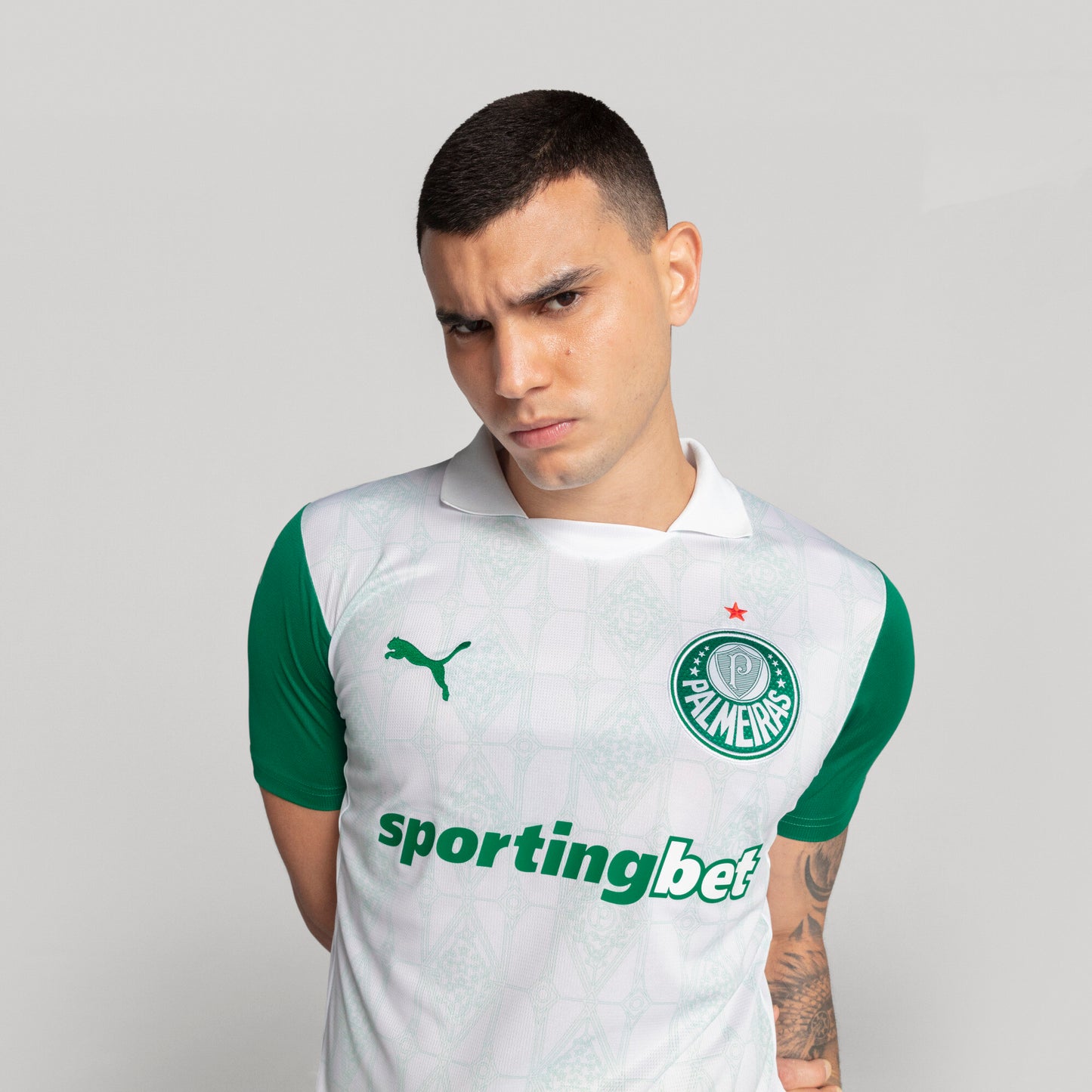 CAMISA VERDÃO RESERVA II 2025/26 PRONTA ENTREGA TORCEDOR MASCULINA BRANCA