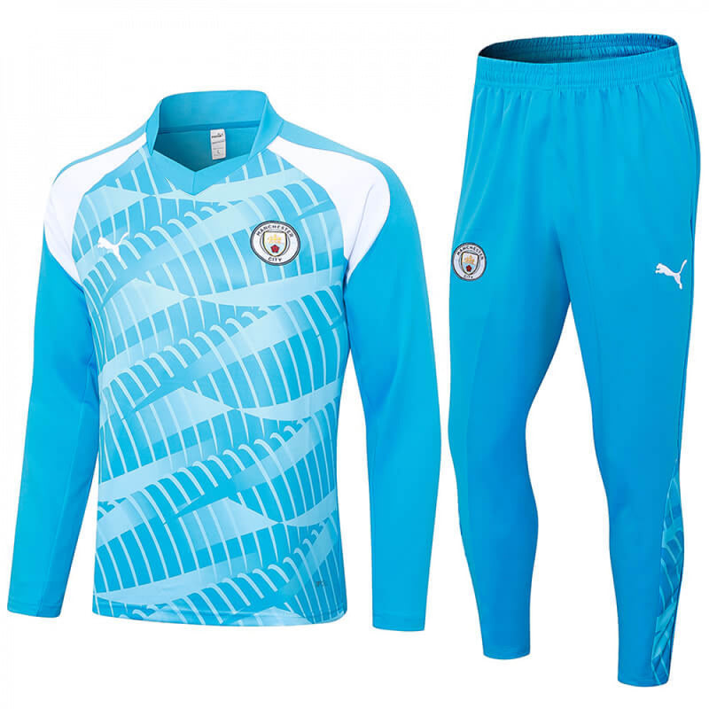 AGASALHO MANCHESTER CITY TREINO 2023/24 AZUL