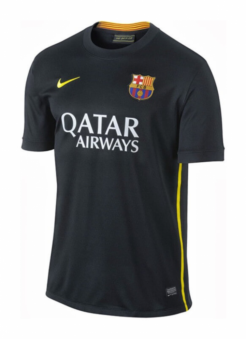 CAMISA RETRÔ BARCELONA 2013/14 PRETA