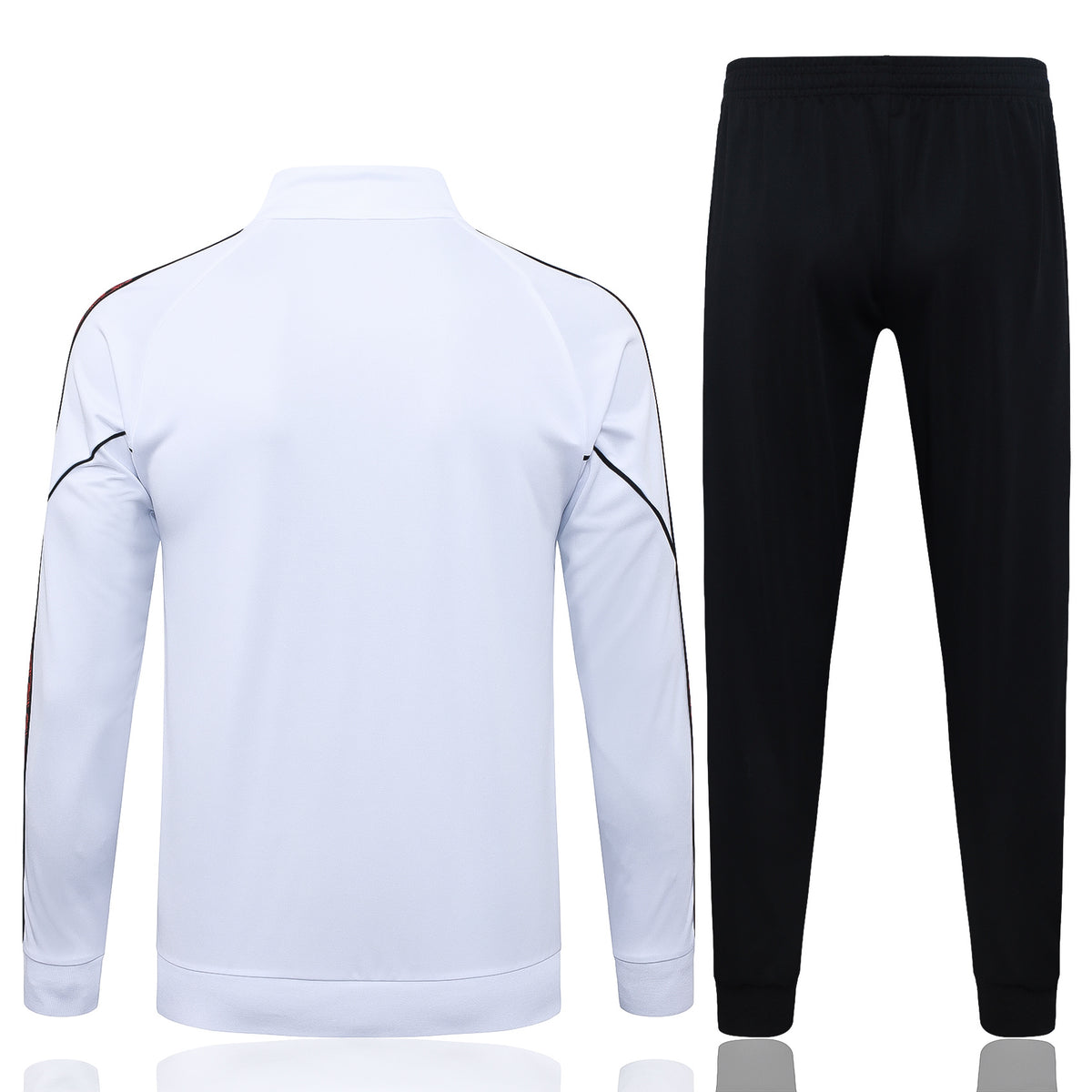 Conjunto AC Milan Zíper Curto Treino Branco