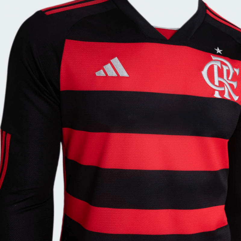 camisa_adidas_flamengo_2023_23-24_masculina-lançamento-torcedor-preta-VERMELHA-MANGA-LONGA