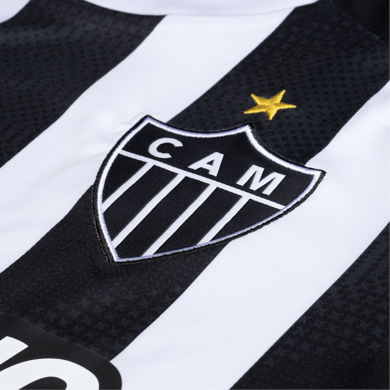 CAMISA ATLÉTICO MINEIRO I 2024/25 HOME TORCEDOR PRETA/BRANCA