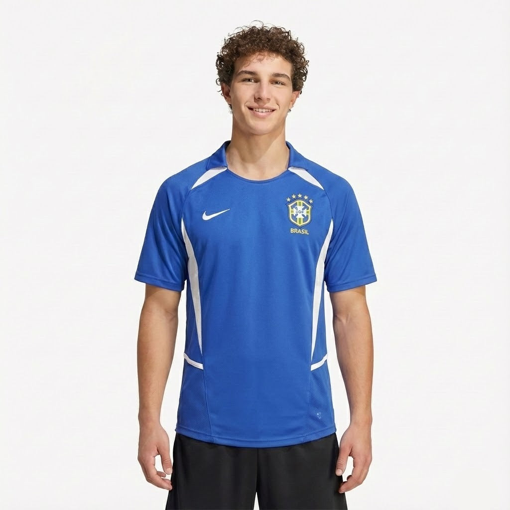 CAMISA RETRÔ SEL. BR AWAY 2002