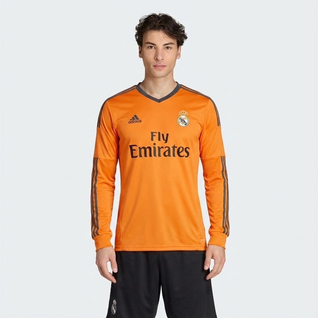 CAMISA REAL MADRID MANGA LONGA RETRÔ AWAY 13/14