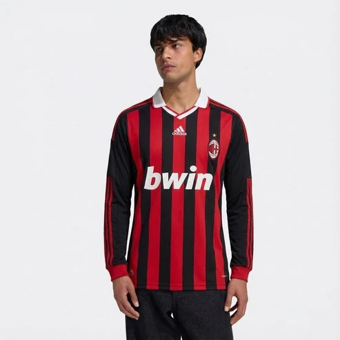 CAMISA RETRÔ MILAN HOME MANGA LONGA 09/10