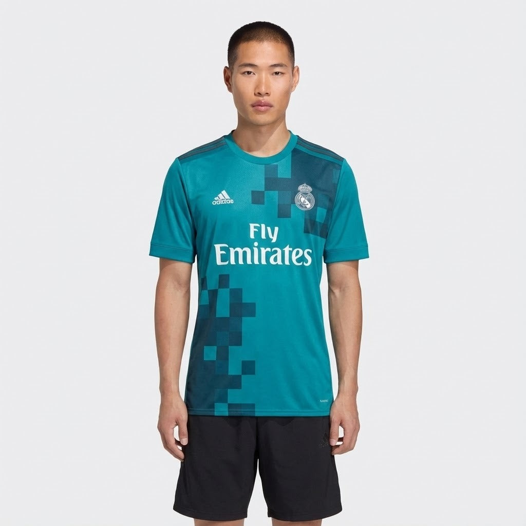 Camisa Retrô Real Madrid 2017/18 TERCEIRA AZUL