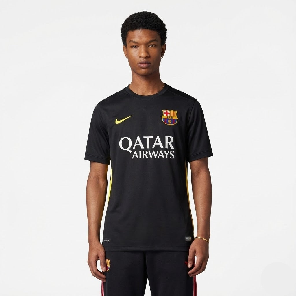 CAMISA RETRÔ BARCELONA 2013/14 PRETA