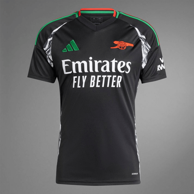 Camisa-arsenal-preta-away-2024-25-adidas-lançamento