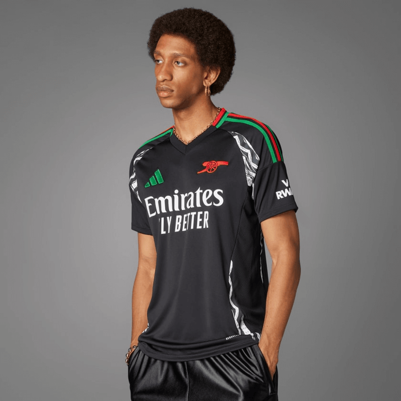 Camisa-arsenal-preta-away-2024-25-adidas-lançamento