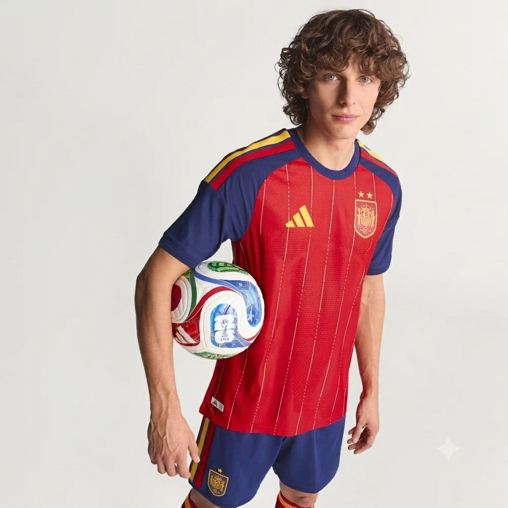CAMISA ESPANHA TITULAR COPA DO MUNDO 2026 VERSÃO JOGADOR