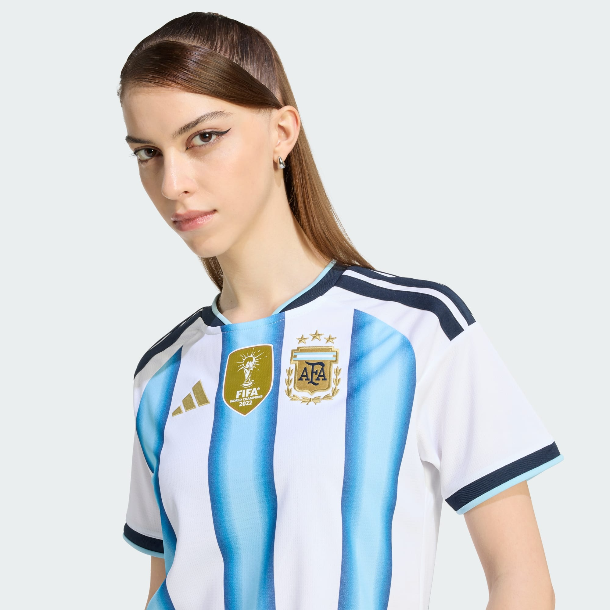 CAMISA FEMININA ARGENTINA TITULAR COPA DO MUNDO 2026