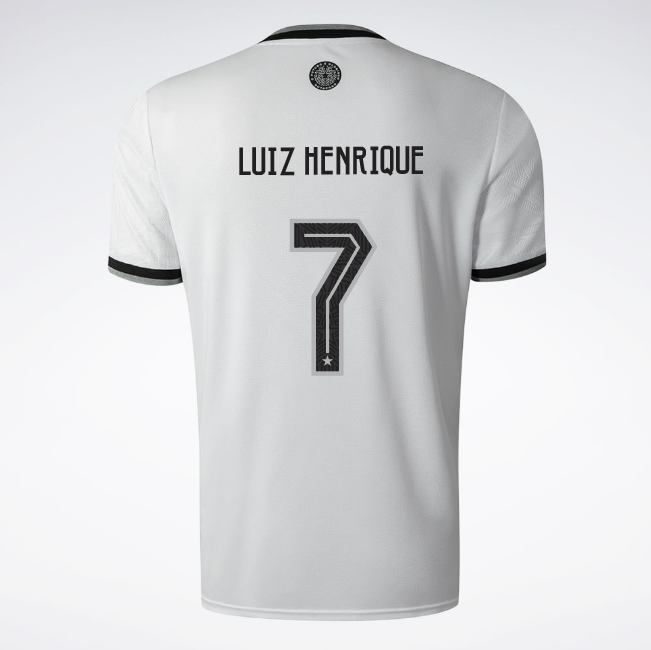 CAMISA LUIZ HENRIQUE #7 BOTAFOGO III TERCEIRA 2024/25 TORCEDOR BRANCO