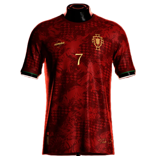 CAMISA THE SIU CRISTIANO RONALDO VERMELHA 2024/25 EUROCOPA