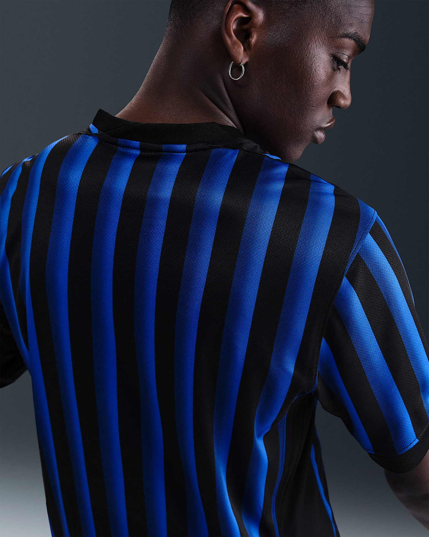 CAMISA TITULAR I INTER DE MILÃO MUNDIAL DE CLUBES 2025 TORCEDOR MASCULINA PRETA