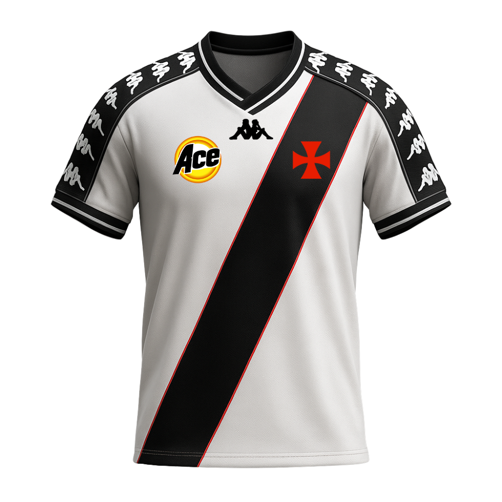 CAMISA RETRÔ VASCO DA GAMA WHITE 2000