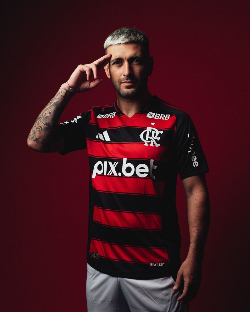 PRÉ VENDA CAMISA FLAMENGO HOME I 2025/26 TORCEDOR RUBRO NEGRA