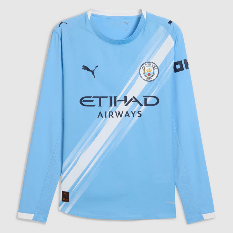 CAMISA MANCHESTER CITY I TITULAR 2025/26 TORCEDOR MANGA LONGA