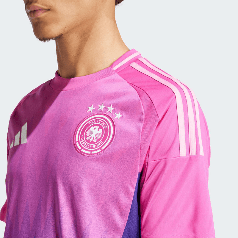 camisa_adidas_alemanha_ii_masculina_eurocopa_lançamento_torcedor_rosa_2024-25_away