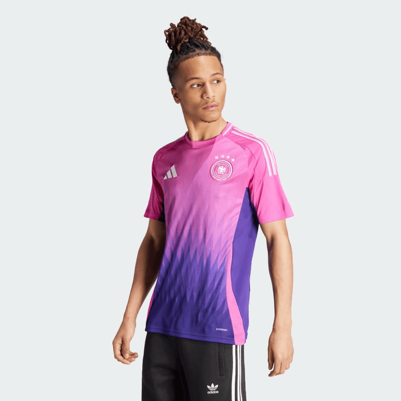 camisa_adidas_alemanha_ii_masculina_eurocopa_lançamento_torcedor_rosa_2024-25_away