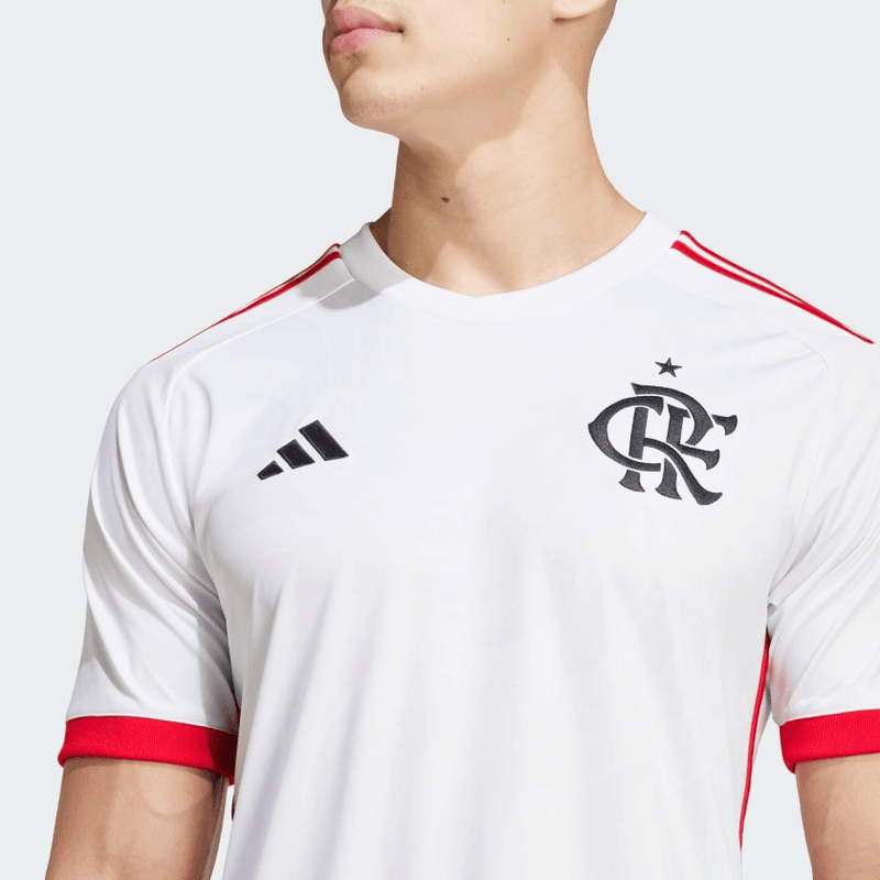 camisa_adidas_flamengo_2024_24-25_masculina-lançamento-torcedor-branca-away/