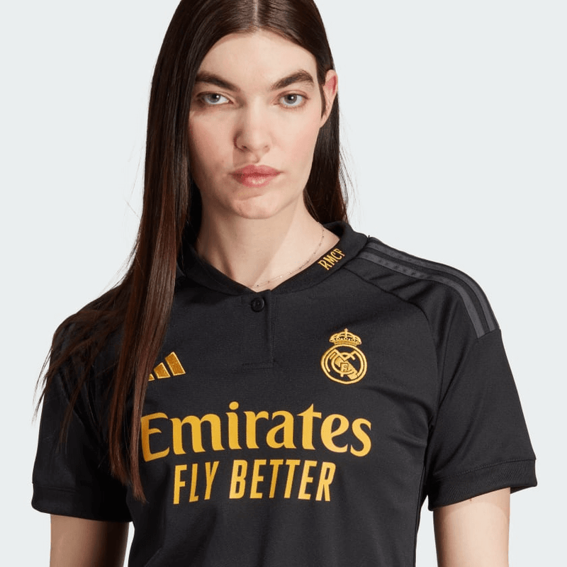 camisa-feminina-real-madrid-THIRD-2023/24-PRETA