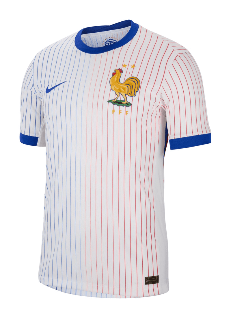 camisa_nike_frança_ii_masculina_eurocopa_lançamento_jogador_branca_2024-25_away_mbappe