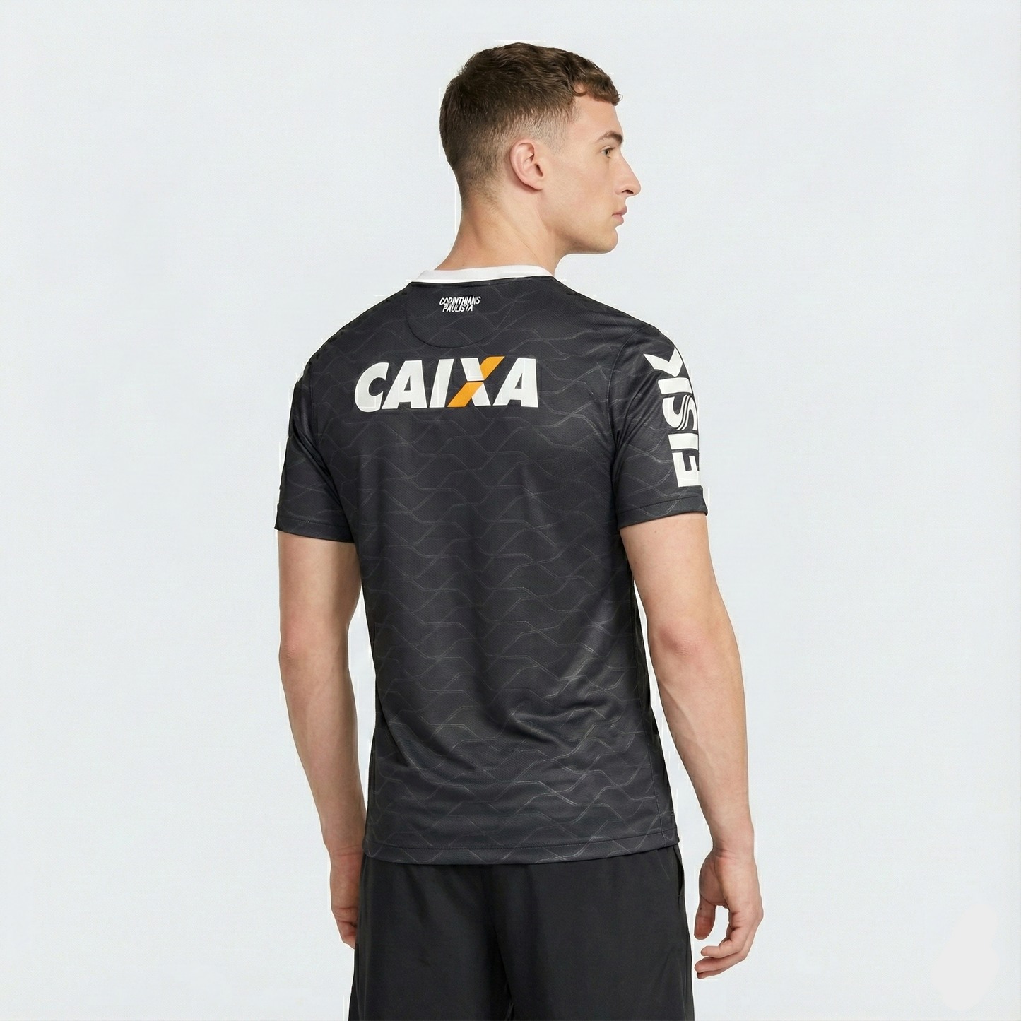 Camisa Retrô Timao  2012/13 RESERVA PRETA CAIXA