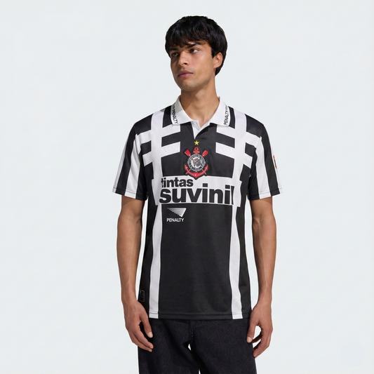 Camisa Retrô Timao Terceira 1996 TADLAPIDUS PRETA