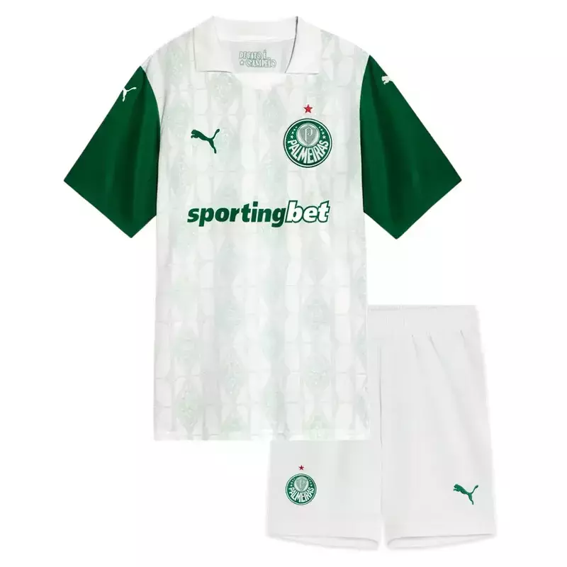CONJUNTO INFANTIL VERDÃO RESERVA II 2025/26 BRANCO