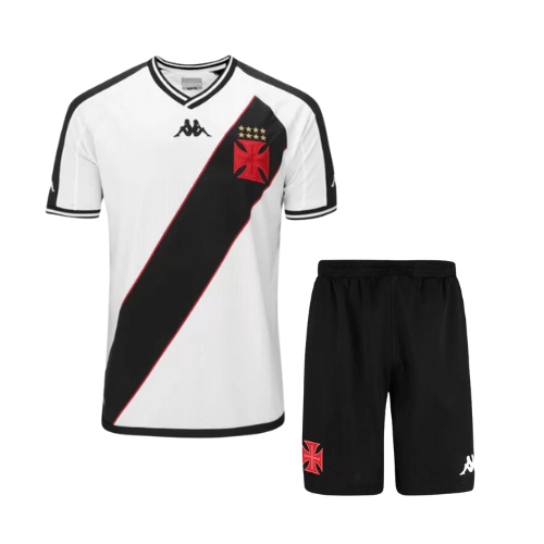 camisa_kappa_vasco_infantil_2_ii_brasileirão_lançamento_torcedor_branca_2024-25_home_roberto_dinamite_payet_kit_infantil