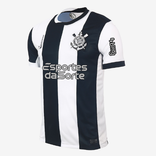 CAMISA TIMAO III THIRD 2024/25 VERSÃO JOGADOR PRETA/BRANCA